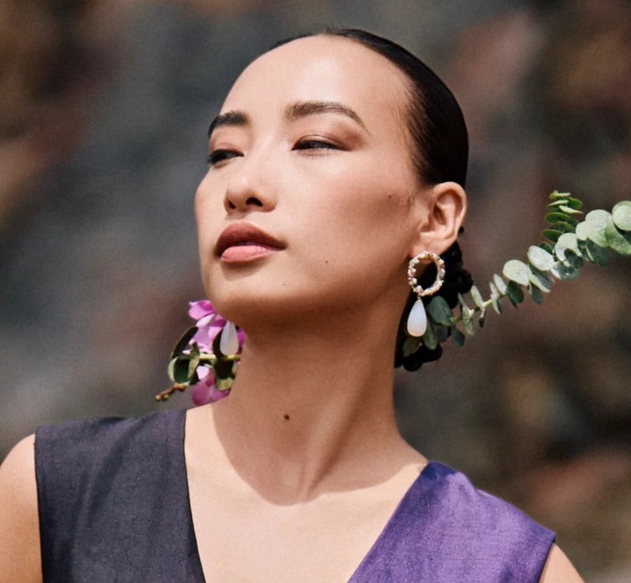 Tourmaline Candy and White Onyx Drops